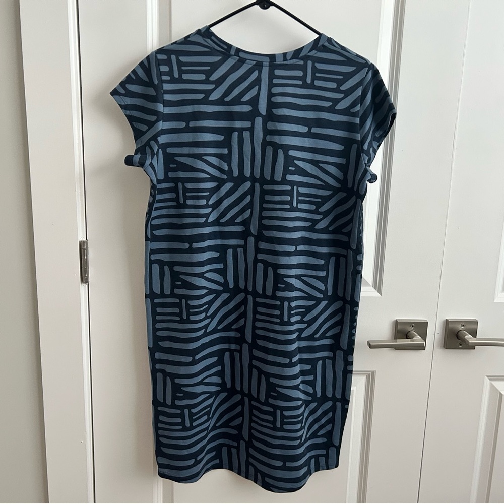 Orvis Blue Geometric Pattern Dress - Picture 4 of 6